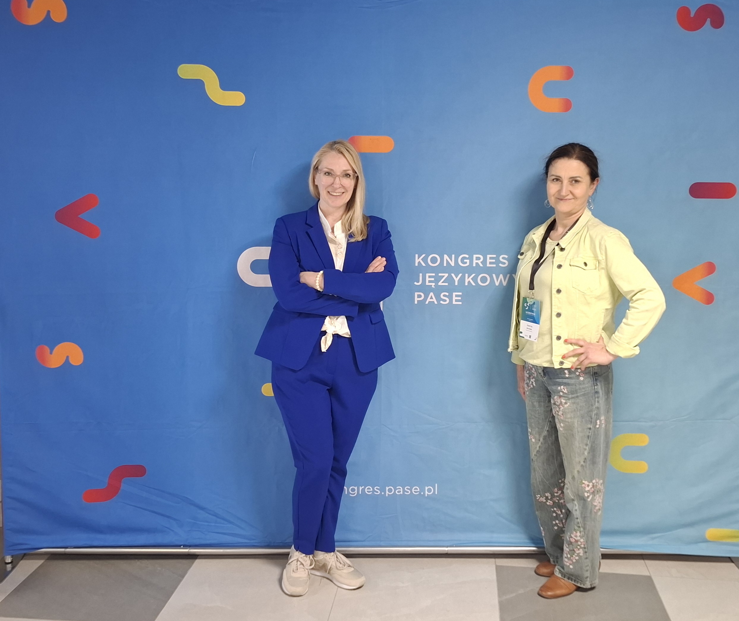 Uczestnicy konferencji - mgr Maja Rakiewicz i mgr Joanna Skrobała