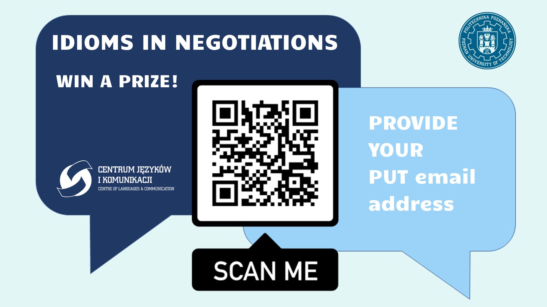 Obrazek zapraszający do konkursu. Zawierający QRkod do konkursu.